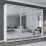 Dulap-cupeu Mobildor Compact, 300x240x45 cm, uși oglindă, Alb