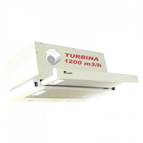 Вытяжка Tornado STORM 1200(60) LED BEJ Beige