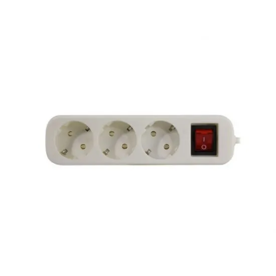 Prelungitor Defender S350 cu pamintare + intrerupator 3 locuri 5M 99235 3 розетки, 5м шнур, заземление, выключатель