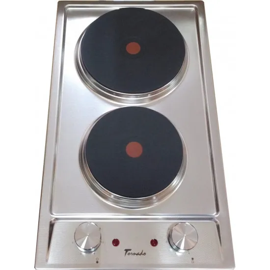 Plită încorporabilă Tornado TEXTUR 2EL 30CM (Inox)