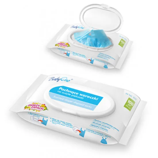 Pungi parfumate BabyOno 1052 Blue (100pcs)