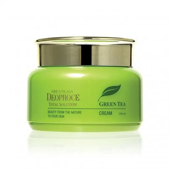 Deoproce Green Tea Total Solution Cream - Cremă pentru față pe bază de ceai verde