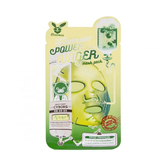 Elizavecca Centella Asiatica Deep Power Ringer Mask Pack - Mască de pânză cu extract de centella asiatică