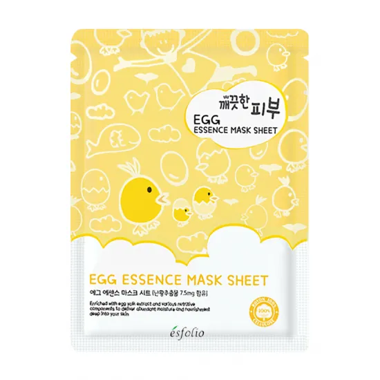 Esfolio Pure Skin Egg Essence Mask Sheet - Mască de pânză pentru față cu ou