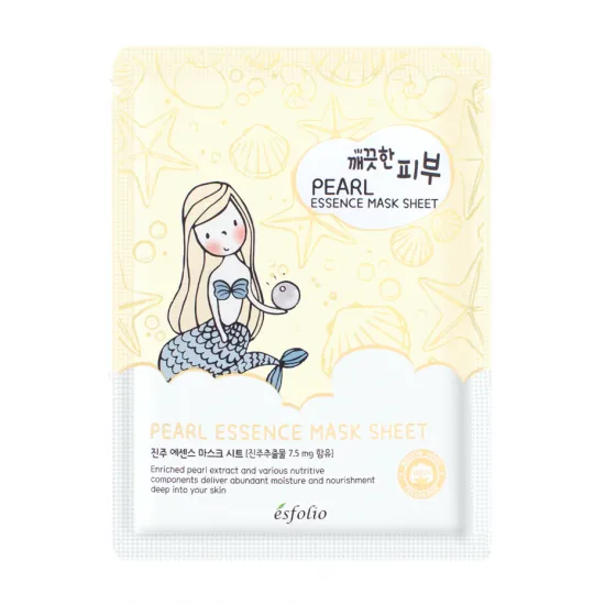 Esfolio Pure Skin Pearl Essence Mask Sheet - Mască de pânză cu extract de perle