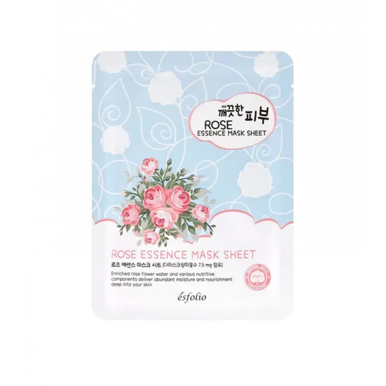 Esfolio Pure Skin Rose Essence Mask - Mască de pânză cu extract de trandafir