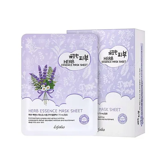 Esfolio Pure Skin Herb Essence Mask - Mască de pânză cu extract de ierburi