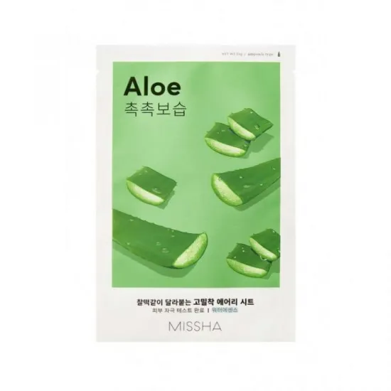 Missha Sheet Mask Aloe - Mască din pânză pentru față cu extract de aloe