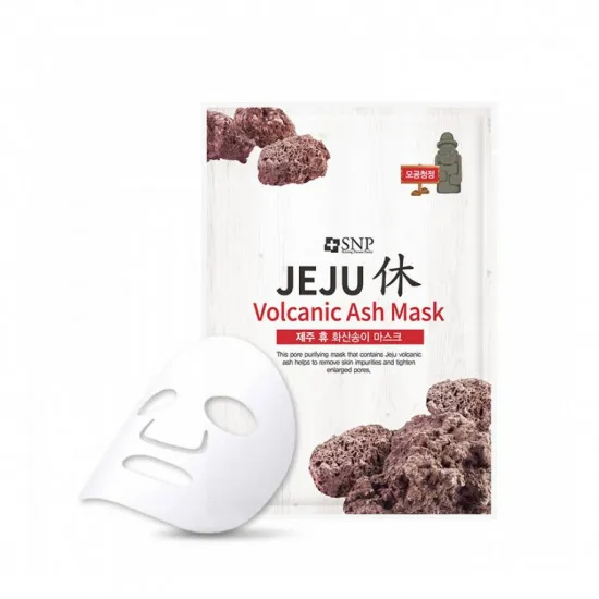 SNP Jeju Rest Volcanic Ash Mask - Mască de pânză cu cenușă vulcanică