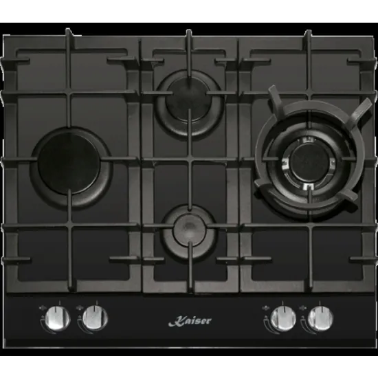 Plită încorporabilă Kaiser KCG 6394 Turbo Romb (Black)