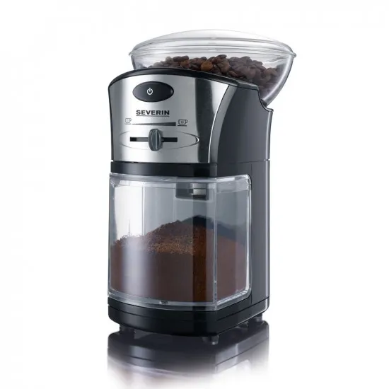 RâÅ?niÅ£Ä? de cafea Severin KM 3874 Black/Silver (100 W)