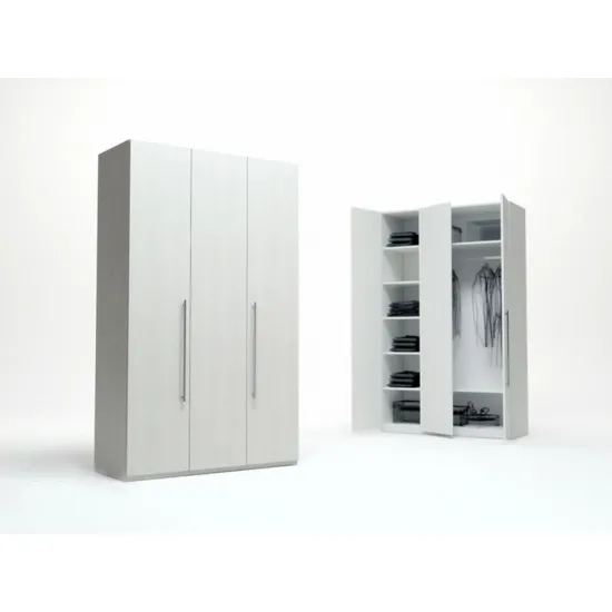 Dulap pentru haine Indart 02 (135 cm), White