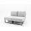 Диван модульный Indart Mico 01, Light Gray