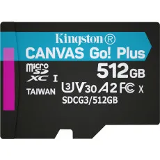 Карта памяти microSDXC 512 ГБ Kingston Canvas Go! Plus (SDCG3/512GB)