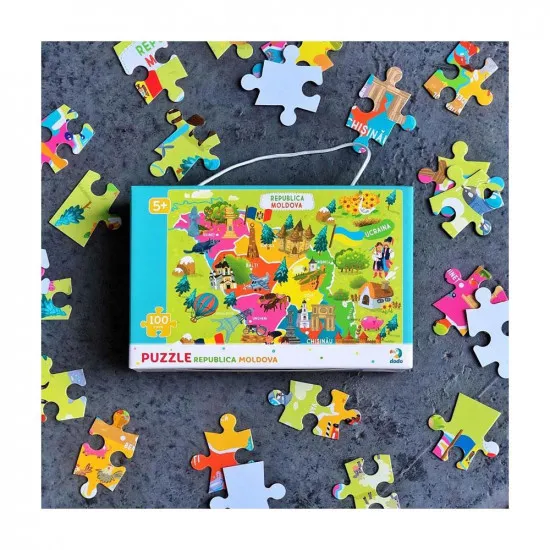 Dodo Toys Puzzle DP300186 - Пазл "Карта Республикa Молдова"